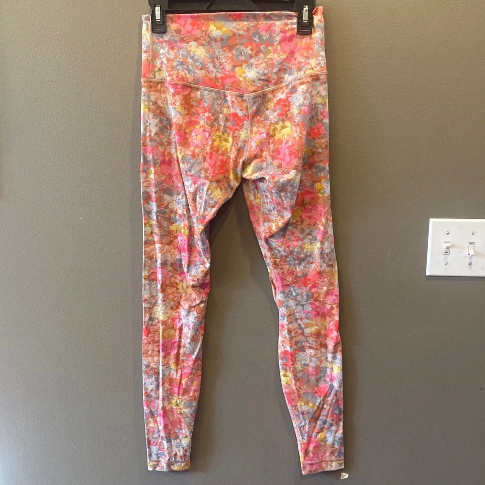 lululemon athletica Multicolor Floral Print High-Rise Leggings